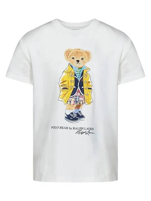 Kids Women Bear Print T Shirt White 901142 001 - POLO RALPH LAUREN - BALAAN 2