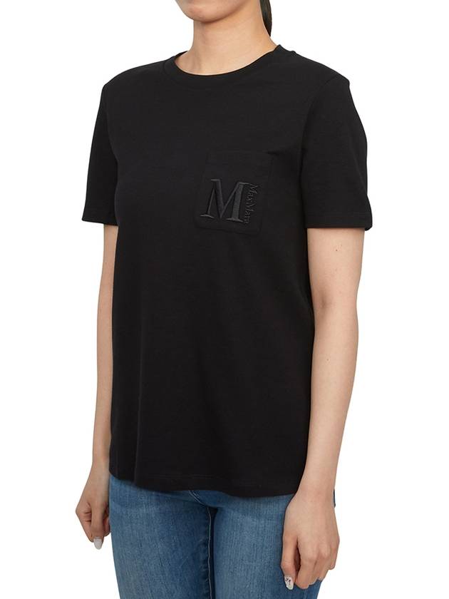 Max Mara Madera Short Sleeve T-Shirt Black - MAX MARA - BALAAN 3