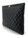 Lambskin gold boy clutch large - CHANEL - BALAAN 4