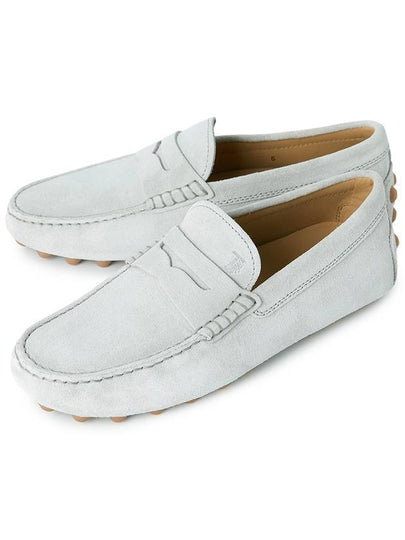 Gommino Bubble Suede Driving Shoes White - TOD'S - BALAAN 2