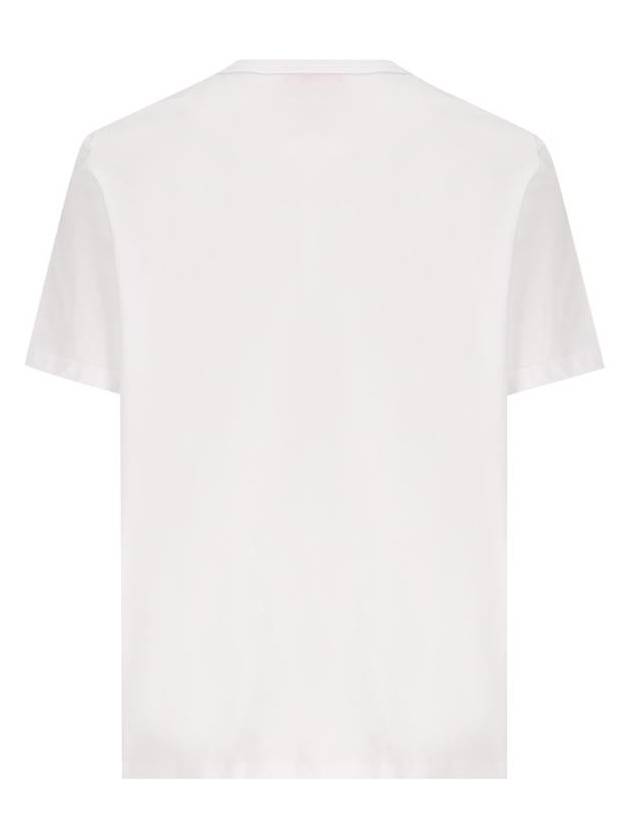 Metallic Logo Short Sleeve T-Shirt White - DIESEL - BALAAN 3