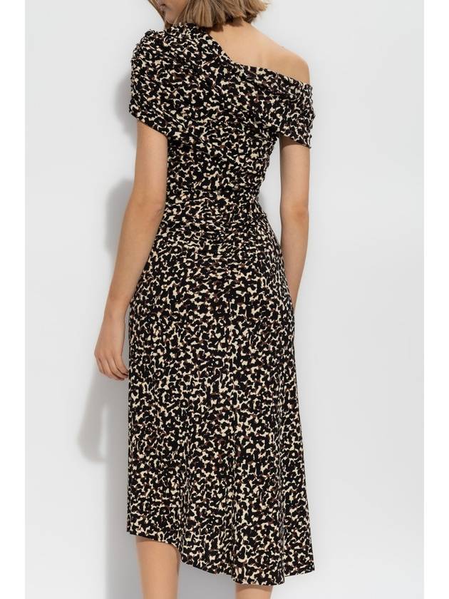 Diane Von Furstenberg Dress Agustin Midi, Women's, Black - DIANE VON FURSTENBERG - BALAAN 4