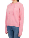 Embroidered Logo Cashmere Hoodie Pink - SPORTY & RICH - BALAAN 3