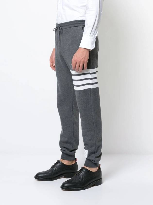 Signature 4 Bar Stripe Track Pants Dark Grey - THOM BROWNE - BALAAN 4