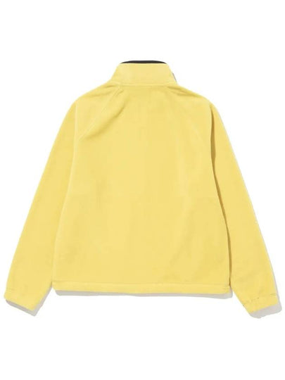 Women s Logo Embroidered Half Zip Up Fleece Anorak YELLOW - 20THHOLE - BALAAN 2