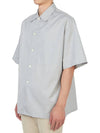 Graffiti Print Vacation Short Sleeve Shirt Grey - ALEXANDER MCQUEEN - BALAAN 3