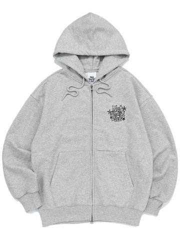 STAR SKETCH HOOD ZIP UP MELANGE - NET SOCIAL CLUB - BALAAN 1