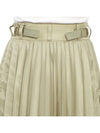 Nylon Twill Pleated Skirt Light Khaki - SACAI - BALAAN 9