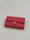 Classic medium wallet caviar pink gold plated AP0232 - CHANEL - BALAAN 4