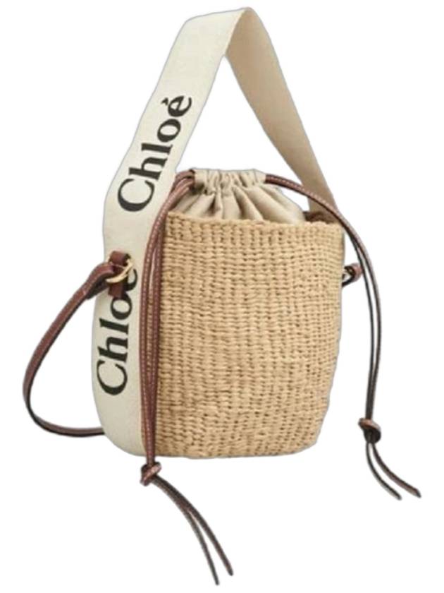 small woody logo bucket bag beige - CHLOE - BALAAN 3