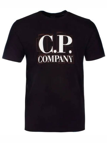 Big logo short sleeve t shirt black 14CMTS189A - CP COMPANY - BALAAN 1