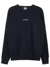 Light Fleece Small Logo Sweatshirt Black - CP COMPANY - BALAAN 4