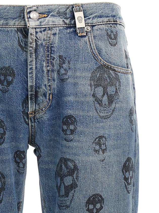 Alexander McQueen Skull Print Jeans - ALEXANDER MCQUEEN - BALAAN 3