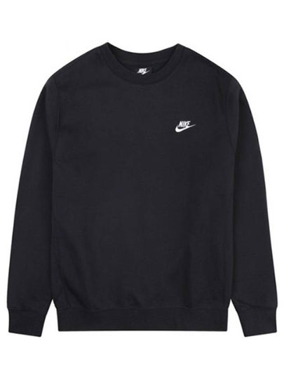 Sportswear Men's Club Fleece Crew Sweatshirt Black - NIKE - BALAAN 2