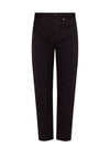 Women's Cotton High Waist Pants Black - SAINT LAURENT - BALAAN 1