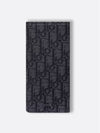 Vertical Long Wallet Black Oblique Jacquard - DIOR - BALAAN 2