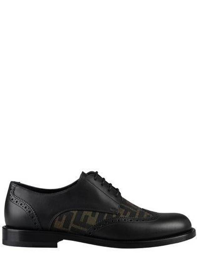 Leather Lace Up Derby Black - FENDI - BALAAN 2