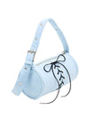 2 Way Belt Strap Small Barrel Shoulder Bag Light Wash Denim - DON’T ASK MY PLAN - BALAAN 2