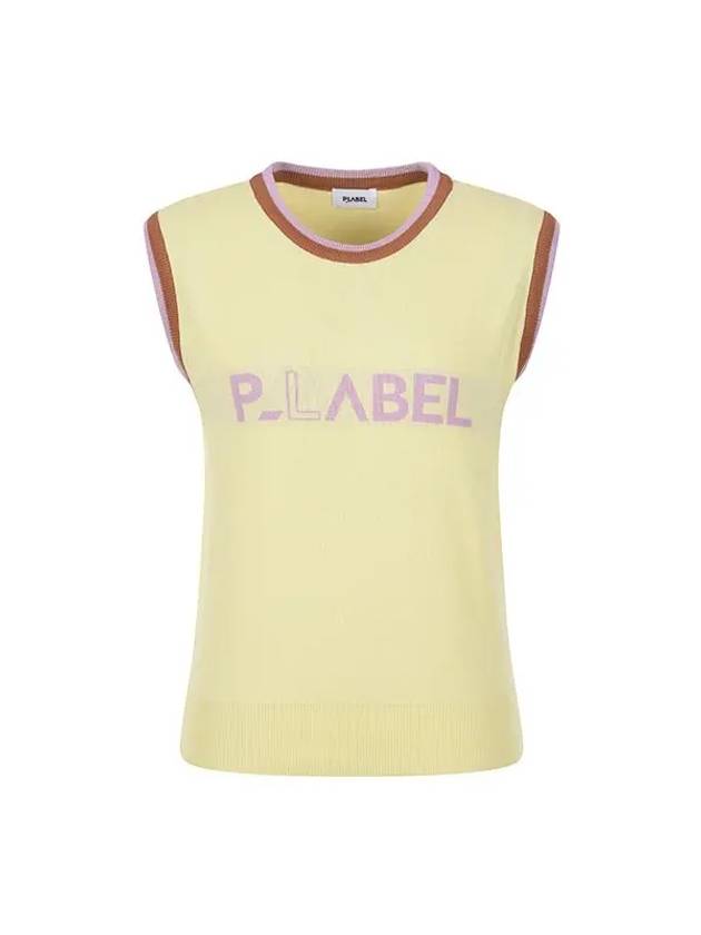 Sleeveless logo knit vest MK3SV092YEL - P_LABEL - BALAAN 8