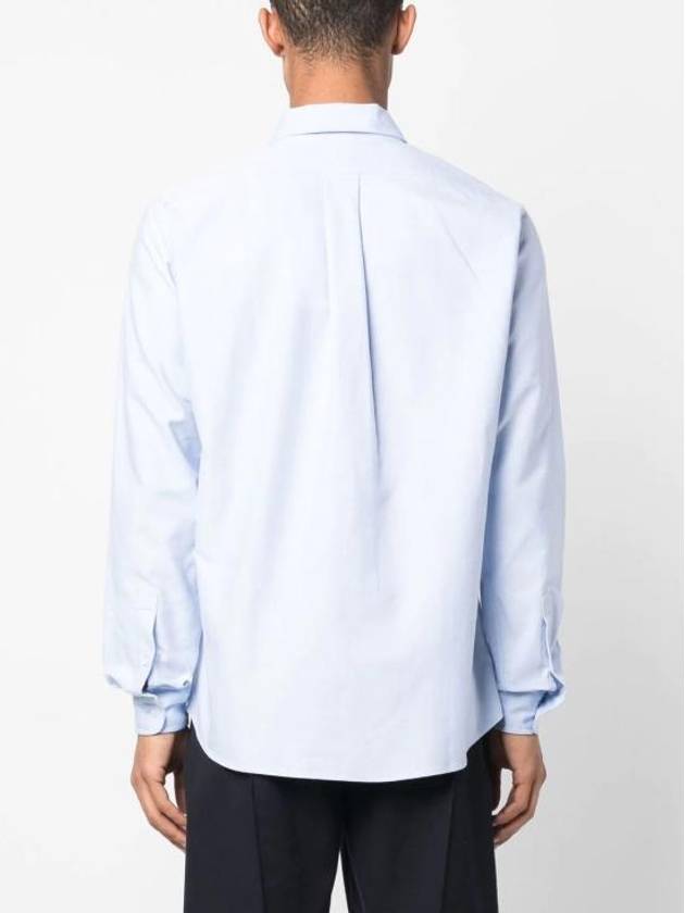 Boke Flower Crest Long Sleeve Shirt Sky Blue - KENZO - BALAAN 5