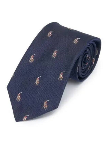 polo pony silk tie navy - POLO RALPH LAUREN - BALAAN 1