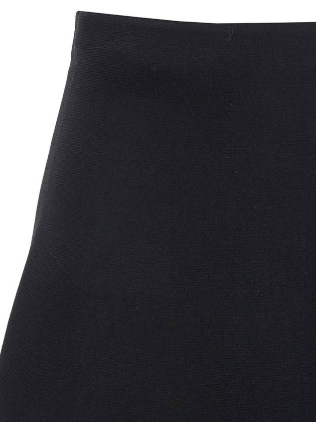 Black Mid-Waist Flared Skirt In Viscose Blend Woman - THEORY - BALAAN 3