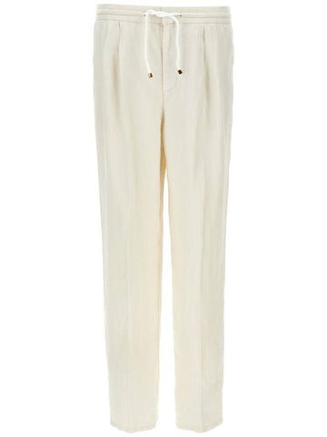 Brunello Cucinelli Linen Trousers - BRUNELLO CUCINELLI - BALAAN 1