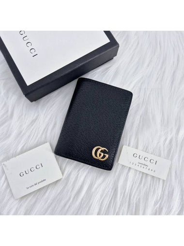 GG Marmont business card wallet black 428737 - GUCCI - BALAAN 1