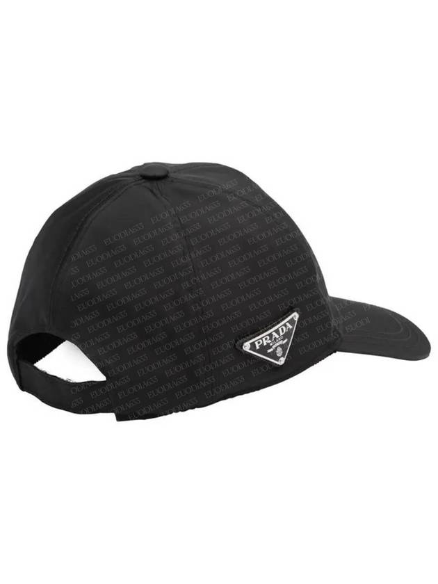 Men s Triangle Logo Re Nylon Baseball Cap Hat Black 2HC2742 DMI F0002 - PRADA - BALAAN 6