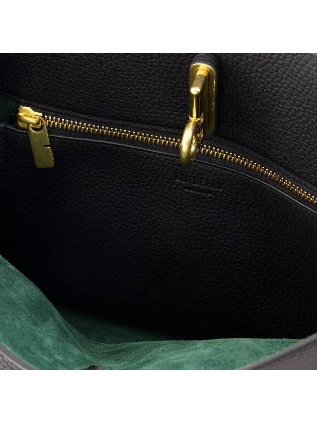 Rocking Horse Small Leather Tote Bag Black - BURBERRY - BALAAN 5