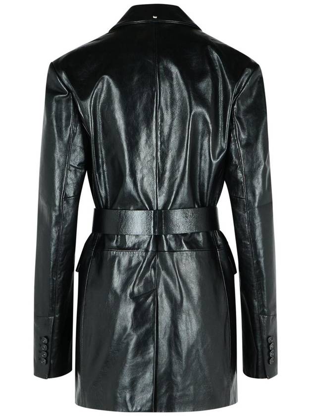 Sportmax 'Teoria' Black Leather Jacket - MAX MARA SPORTMAX - BALAAN 3