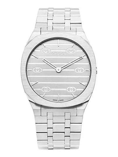 25H Metal 38MM Watch YA163407 Silver - GUCCI - BALAAN 2