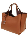 T Timeless Leather Mini Tote Bag Brown - TOD'S - BALAAN 3