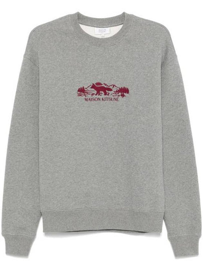 Outdoor Profile Fox Comfort Sweatshirt Grey - MAISON KITSUNE - BALAAN 2