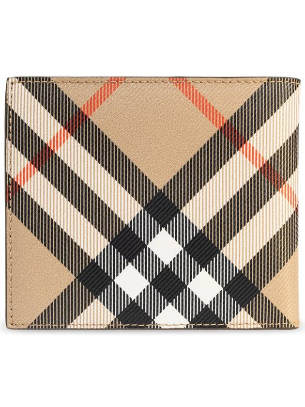 Check Half Wallet Beige - BURBERRY - BALAAN 4