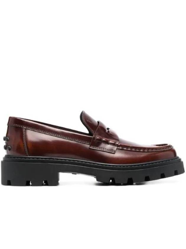 Leather Penny Loafers Brown - TOD'S - BALAAN 1