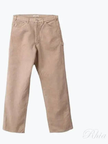 Wash Organic Canvas Pants Light Brown A24AP04HG Washed - AURALEE - BALAAN 1