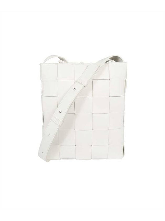 Intrecciato Cassette Cross Bag White - BOTTEGA VENETA - BALAAN 1