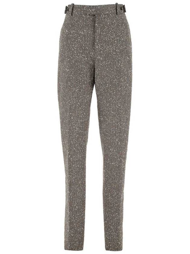 Herringbone Trousers Straight Pants - BOTTEGA VENETA - BALAAN 2