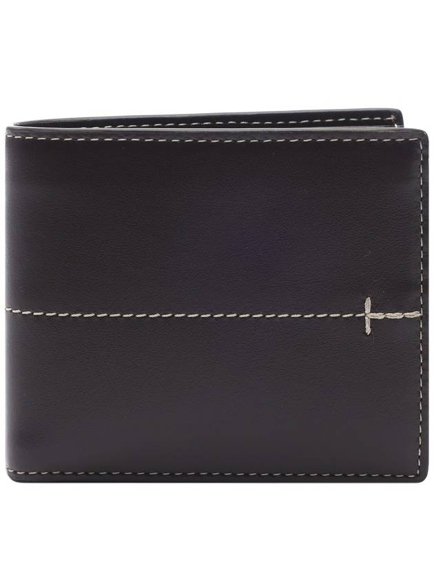 Center Stitch Half Wallet Brown - TOD'S - BALAAN 2