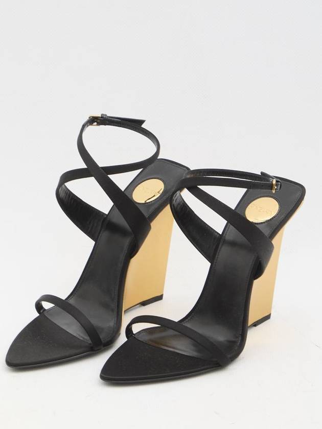 Salomé Wedge Sandals - SAINT LAURENT - BALAAN 5