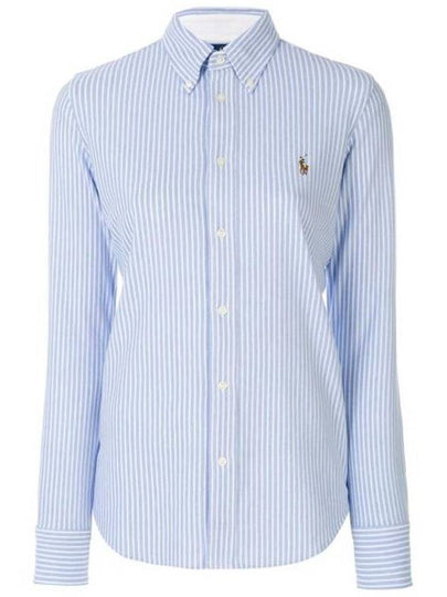 Striped Oxford Shirt Blue - POLO RALPH LAUREN - BALAAN 2