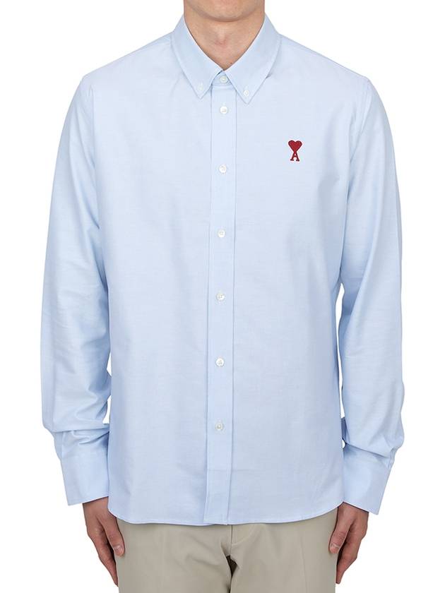 De Coeur Long Sleeve Shirt Light Blue - AMI - BALAAN 2