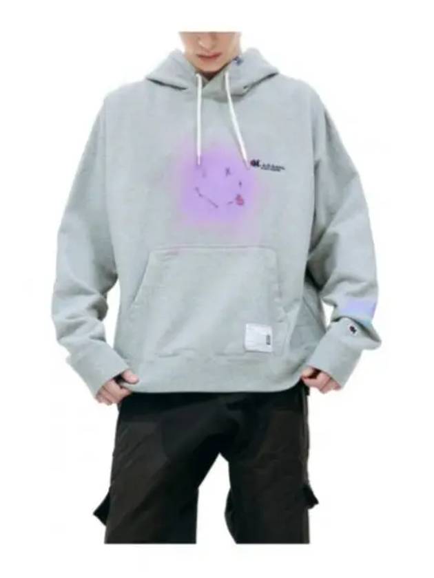 Graphic Print Hoodie Grey - MIHARA YASUHIRO - BALAAN 2