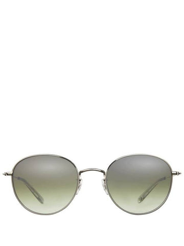 Garrett Leight PALOMA M SUN Silver-LLG/Semi-Flat Olive Layered Mirror - GARRETT LEIGHT - BALAAN 1