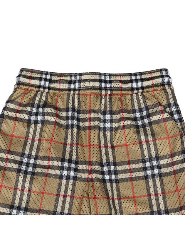 Kids Vintage Check Mesh Shorts Beige - BURBERRY - BALAAN 5