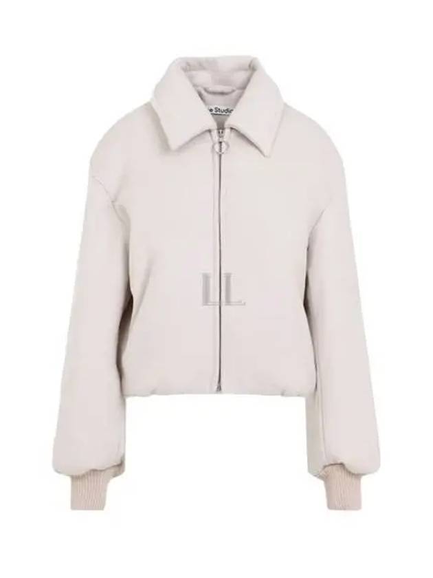 Wool Bomber Jacket Faded Grey - ACNE STUDIOS - BALAAN 2