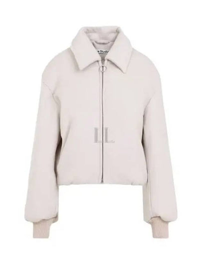 Wool Bomber Jacket Faded Grey - ACNE STUDIOS - BALAAN 2