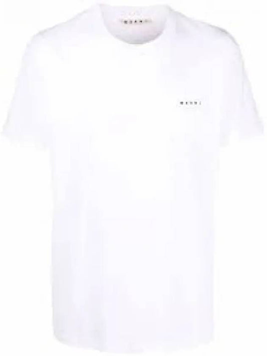 Logo Cotton Short Sleeve T-shirt White - MARNI - BALAAN 2