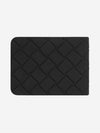 Intrecciato Rubber Half Wallet Black - BOTTEGA VENETA - BALAAN 8